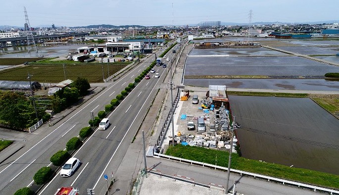 新屋地区道路改良工事