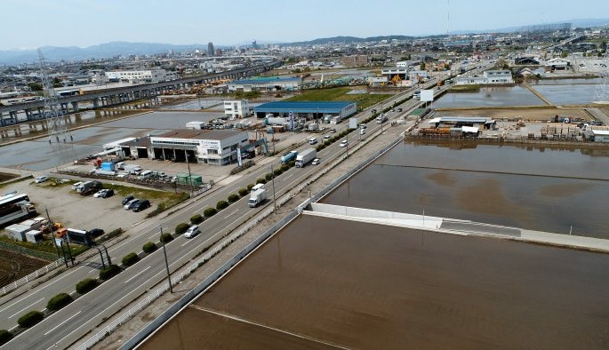 新屋地区道路改良工事