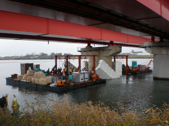 Ｈ２３ 中島大橋（上）耐震補強その７工事