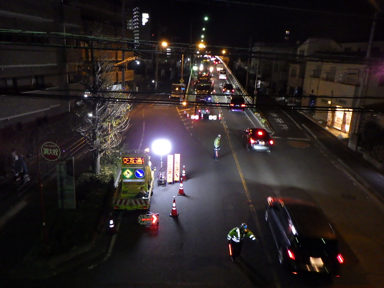 北朝霞陸橋改修工事