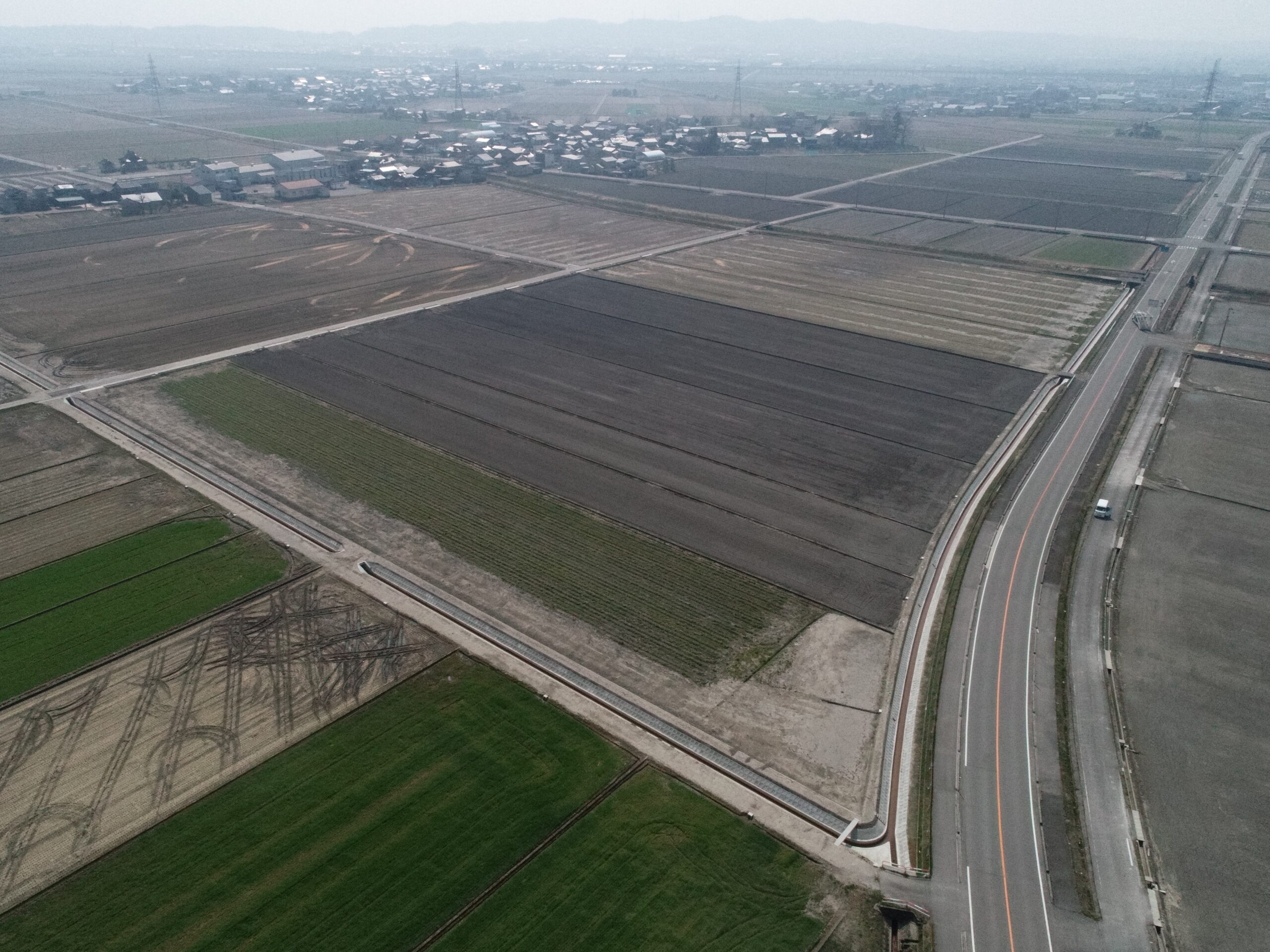 土地改良総合整備　中沖南部地区　水路整備第１０工区工事